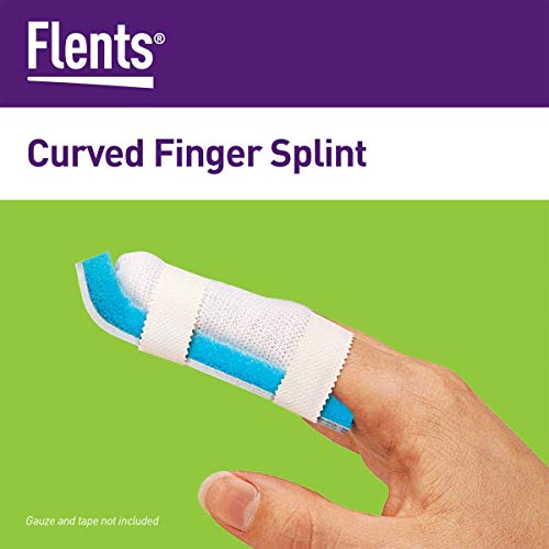 Image of Flents Finger Splints, Protective Support Brace Set, 3 Assorted Sizes
