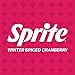 Sprite Winter Spiced Cranberry Soda Soft Drink Fridge Pack, 7.5 fl oz Mini Cans, 10 Pack