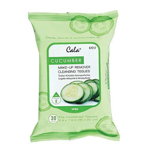 Cala Soft Refreshing Cucumber Makeup Remover Cleansing Tissues - 30 Sheets For Girl & Womens