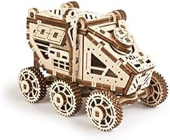UGEARS Science STEM Mars Buggy, DIY Engineering Activity, STEAM School Project, Mechanical Wooden Puzzle, Eco Building...