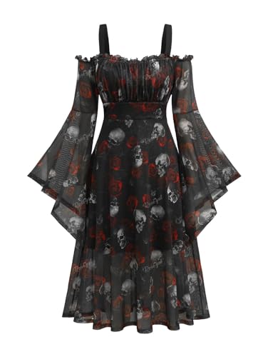 Vestido Gótico Medieval Plus Size Mujer Talla 5X miniatura 1