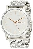 Gehäusedurchmesser: 34mm DKNY Damen Analog Quarz Uhr mit Edelstahl Armband NY2620