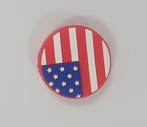 Jinshining American Flag Flag Emoji Tennis Racket Vibration Dampener Soft Silicon Racket Dampener Cartoon Shape Tennis Racquet Shock Absorbers Tennis Racket for Racquetball