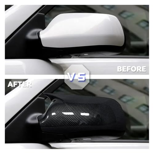 Coque rétroviseur Mazda 3 2003-2009 style fibre de carbone finition luxe - 4