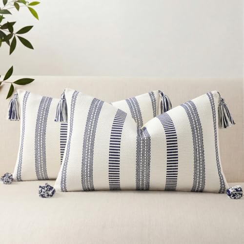 Smile Bee Boho Outdoor Couch Throw Pillow Covers...