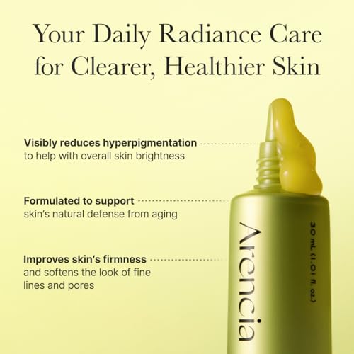 Image of Arencia Vitamin C Booster Shot Serum with Glutathione, Niacinamide and Vitamin E for Dark Spot Care, Fine Lines & Wrinkles, Glass Skin, Korean Skincare 10ml /0.33 fl.oz