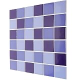 36 Pezzi Piastrelle Piscina Ceramiche Blu, Tile Adhesive