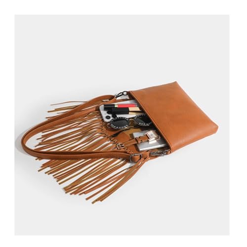 Crossbody Bags For Women with Tassels PU Leather Trendy Shoulder Bag Cross Body Bag Messenger Bag Handbags3