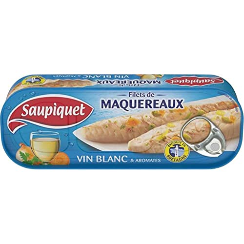 Saupiquet Makrelenfilets Weißer Wein & Herb 176G (Set 5)