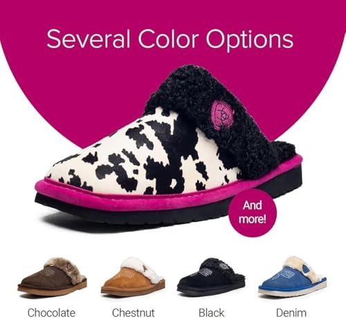 ARIAT ARIAT Women's Jackie Square Toe - Exotic, Color: Pink Pony, Size: 7 (AR2830-970-W7)