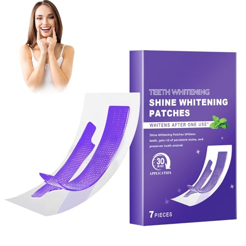 Teeth Whitening Strips 7PCS, Purple Whitening Strips zur Zahnaufhellung, Zähne Aufhellen White Strips mit Zahnschmelzschutz, Effektive Entfernung von Zahnverfärbungen, Geeignet für Täglichen Gebrauch