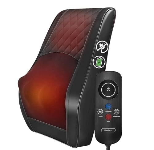 Boriwat Shiatsu Back Massager for Pain Relief Deep Tissue-Movable Electric
