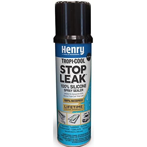 HE880B025 Tropi-Cool Stop Leak Silicone Sealer, Black, 14.1-oz. Aerosol - Quantity 1212