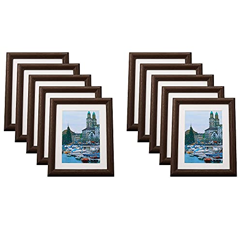 フジカラー FUJICOLOR 木製額縁 IM-30 キャビネ 2L ブラウン 10枚セット