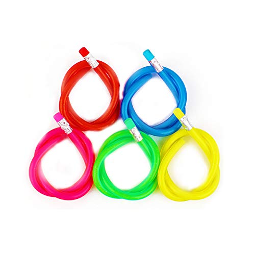 30 Pcs Colorful Flexible Pencils Magic Bendy Soft Pencil With Eraser Writing Gift For Kids Children School Fun Equipment #TOP1