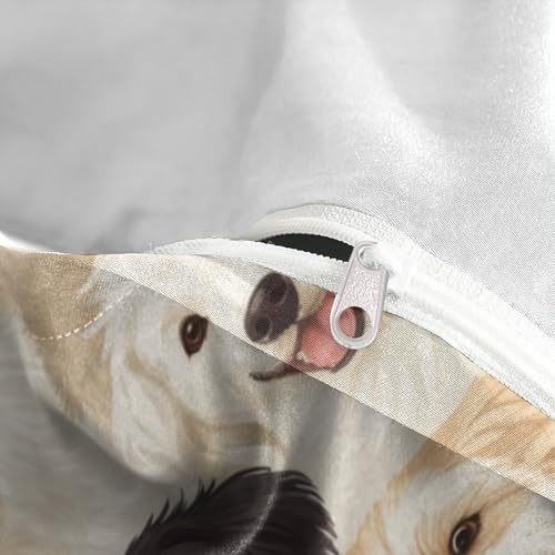 Housse de Couette Chat Mignon Microfibre Imprimé 3D Confortable Léger Super King 260x220 - 8