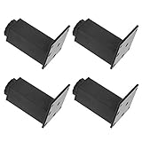  Pies de Armario, Accesorios de Bricolaje, aleación de Aluminio Negro de 100 mm, Soporte de sofá de 120 mm, armarios Resistentes(Square Cabinet Feet 100mm-black)