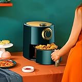 Fryers Air Fryer 5/6L Large Capacity Household Smart Touch Fully Automatic 2-knob Operation Oil-free Multifunctional Automatic Fryer (Color : Green, Size : 6L) - Image 6
