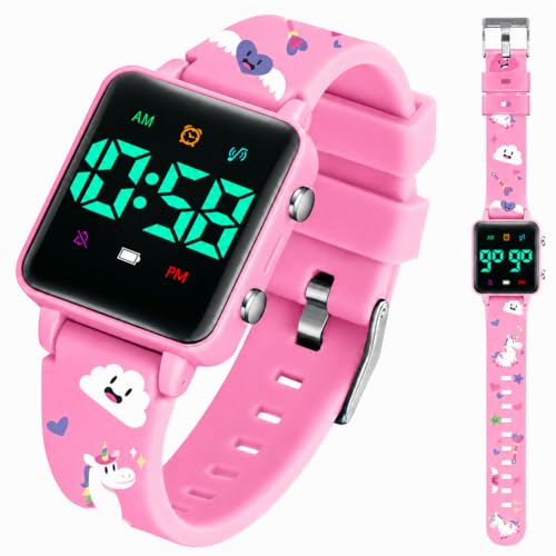 Timever Potty Training Watch for Kids 2-9, Upgraded Magnetic Charging Reminder Toddler Watch with Music/Vibration/Colorful Lights Countdown, Cute Silicone Strap Waterproof Digital Watch for Boys Girls