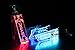 Futuristic Cyber LED Keychain | Different Designs - Circuit Board, Green Code, Binary Code, Personalised | Gift For Programmer Gamer