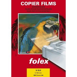 Folex Kopierfolie X-10.0 A4 100my transparent VE=100 Blatt