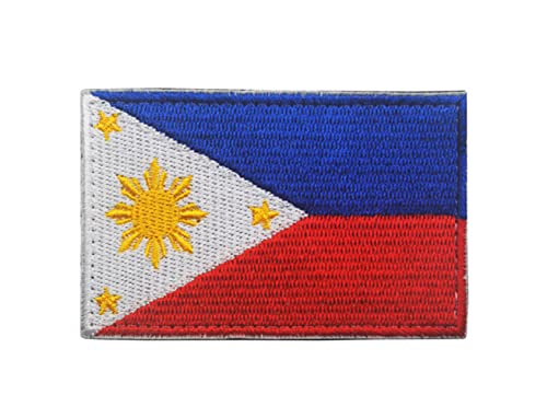Philippine Flag Badge Patch Flag Embroidery Patch Embroidered Patches for Clothing Stickers Decorations Gift