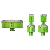 FACHLICH Diamantbohrer Fliesenbohrer 125mm und FACHLICH Diamant Fliesenbohrer Set 35/40/50/68mm