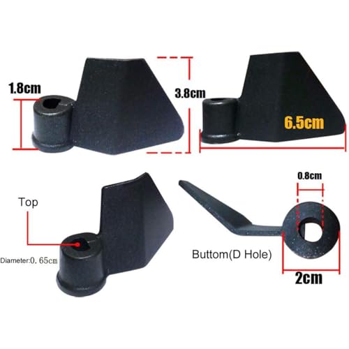 Paleta para hacer pan, Paleta de mezcla de fabricantes de pan de acero al carbono, fabricante de pan Blade Blade Paleta de repuesto para máquina de panificadora - imagen 3