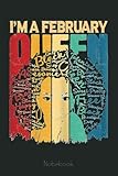  Womens Queens Funny February Birthday Black Women Afro American Notebook: Juneteenth Notebook Gift Idea Freedom Day Black Lives Matter 6x9 110 Page Glossy Finish Journal Gift For Men Women Kids