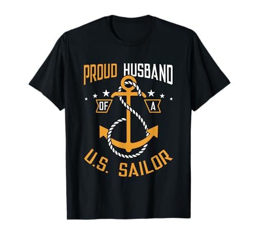 Proud Husband of A US Sailor Anchor Nautical Family Matching T-Shirt