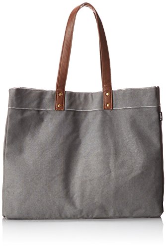 Maika Recycled Canvas Carryall Tote Bag, Waxed Ash #TOP3