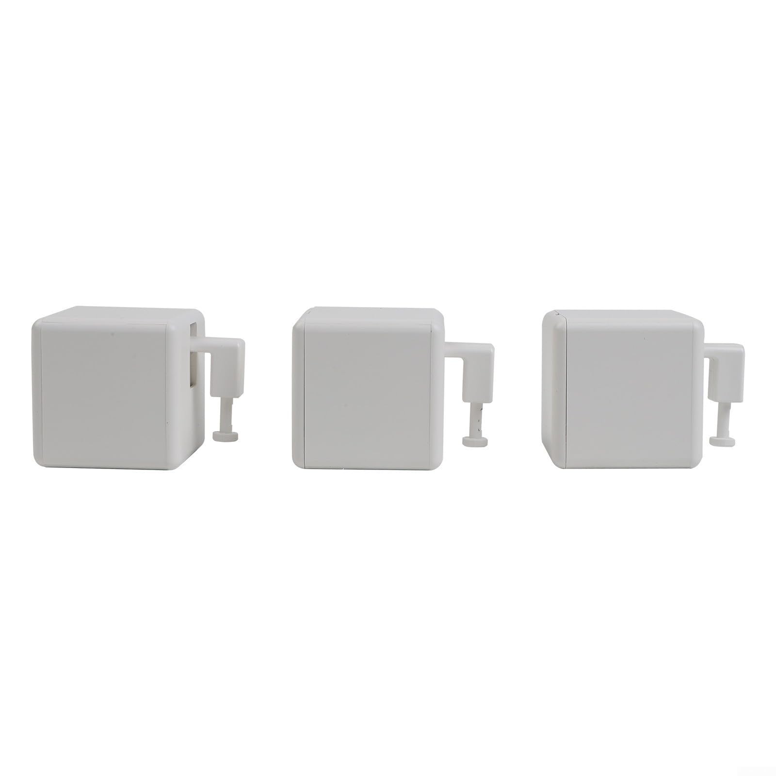 Pour poussoir intelligent compatible avec les télécommandes, batterie, mouvement réglable vers le haut et vers le bas, application contrôlée pour la domotique (3 blancs + concentrateur)