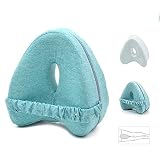MAGIC SELECT Kniekissen für Seitenschläfer,Memory Foam Beinkissen,orthopädisches kniekissen Kniestützkissen zum Schlafen Schmerzlinderung und Beinstütze (Blau)