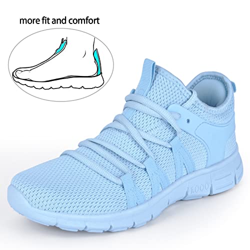 Image of INZCOU Running Shoes Lightweight Tennis Shoes Non Slip Gym Workout Shoes Breathable Mesh Walking Sneakers