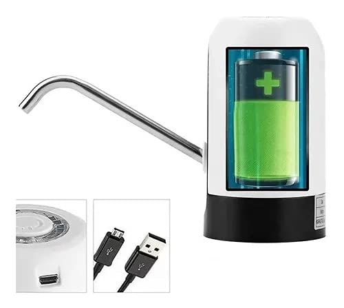 Conjunto 2 Bebedouros Bomba Elétrica para Galão de Água Dispensador Automático Cor:Branco (UT)