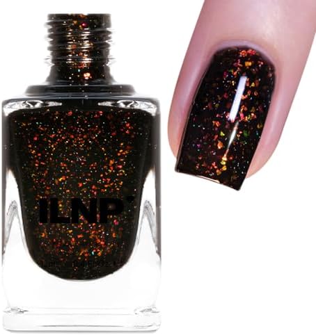 ILNP Hex - Black Jelly Shimmer Nail Polish