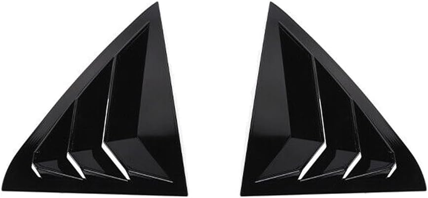 Black Rear Side Window Louvers Air Cover Trim for Chrysler 300 2011-2021 BRSWLAVSCTF2C3 OHGGYQO