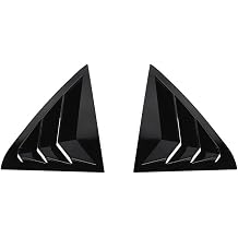 Black Rear Side Window Louvers Air Cover Trim for Chrysler 300 2011-2021 BRSWLAVSCTF2C3