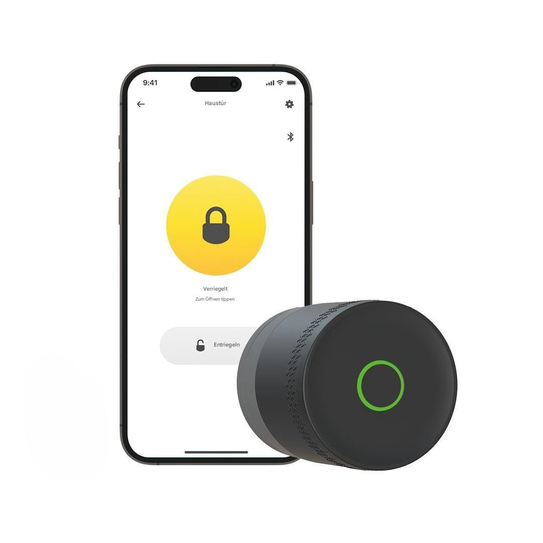 Yale Linus Smart Lock L2 Lite - Schwarz - 05/109100/MB - Schlüsselloser Zugang - Einfache Installation - Matter-kompatibel | Digitale Schlüssel - Echtzeitaktivität - Home App