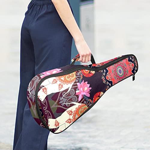 Housse de ukulélé avec motif géométrique éléphant et fleur – Housse de transport pour ukulélé avec sangle réglable - Les Beatles, Paul McCartney, John Lennon, RIngo Starr, George Harrison Housse de ukulélé avec motif géométrique éléphant et fleur - Housse de transport pour ukulélé avec sangle réglable – Image 7