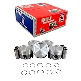 DNJ P4340A.20 Piston Set Oversize .020 in. (.50mm) For 97-99 Volvo C70, S70, V70, 850 2.4L L5 DOHC Turbocharged B5254T