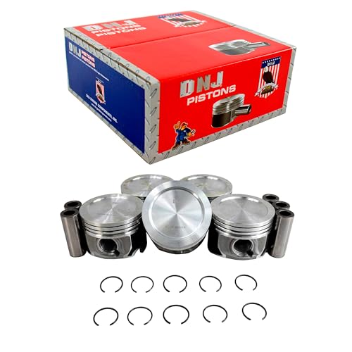 DNJ P4340A.20 Piston Set Oversize .020 in. (.50mm) For 97-99 Volvo C70, S70, V70, 850 2.4L L5 DOHC Turbocharged B5254T