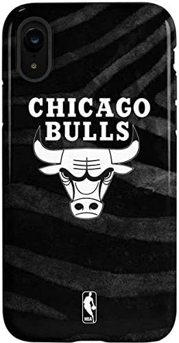 Skinit Pro Phone Case Compatible with iPhone XR - Officially Licensed NBA Chicago Bulls Dark Rust Design