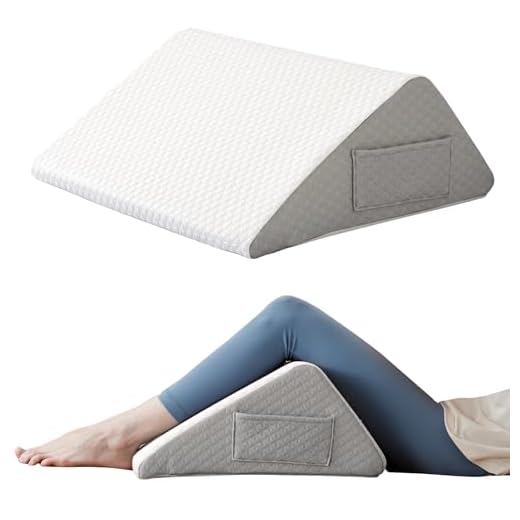 Ruqmuis 8” Knee Wedge Pillow for Back Pain