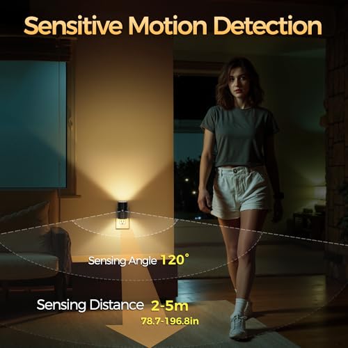 Image of Briignite Motion Sensor Night Light, Motion Activated Plug in Night Lights