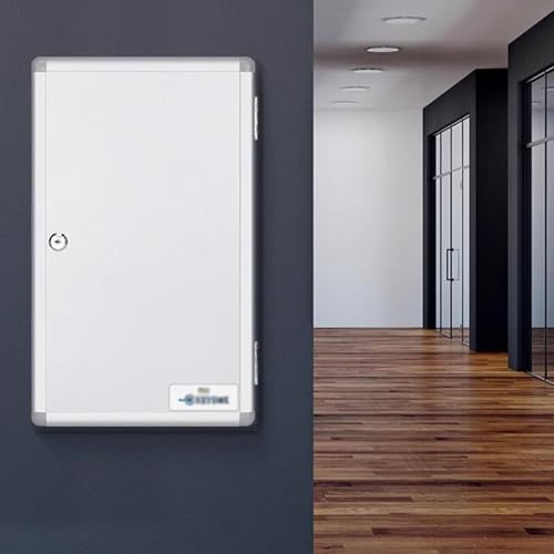 Boîte à clés murale pour les anciens immobiliers - Armoire à clés sécurisée (24 crochets) pour les agents immobiliers et les propriétaires