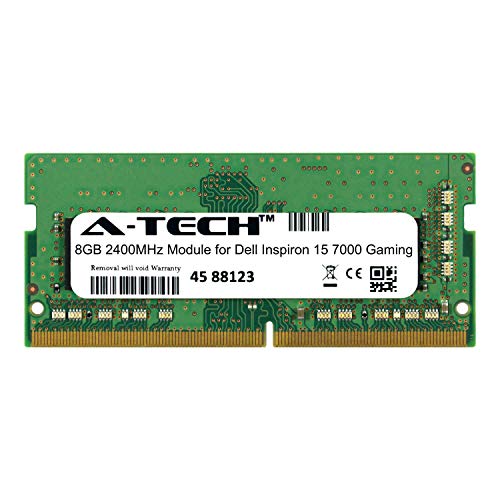 A-Tech 8GB モジュール Dell Inspiron 15 7000 ゲーミングラップトップ&ノートブック用 DDR4 2400Mhz メモリラム対応 (ATMS277775A25827X1)