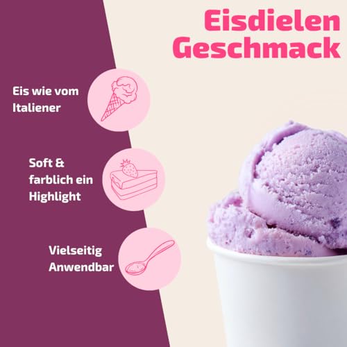 Taro Biskuitkuchen Eispaste │ fliederfarbenes Eisvergnügen │ MEGA GESCHMACK │ Pimpe deine Eis, Desserts, Getränke uvm mit einer extra Portion Geschmack auf │ Inhalt 250 g – Bild 3