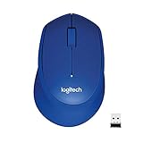 Logitech M331 Silent Plus Wireless Mouse- Blue