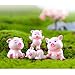 SUPVOX 5pcs Miniatura de cerdo en miniatura Cute Pink Pig Diminuto cerdo...